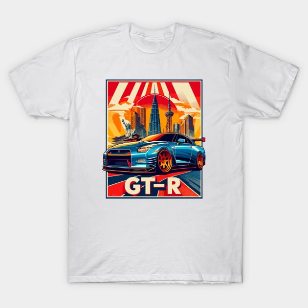 Nissan GT-R R34 T-Shirt by Vehicles-Art